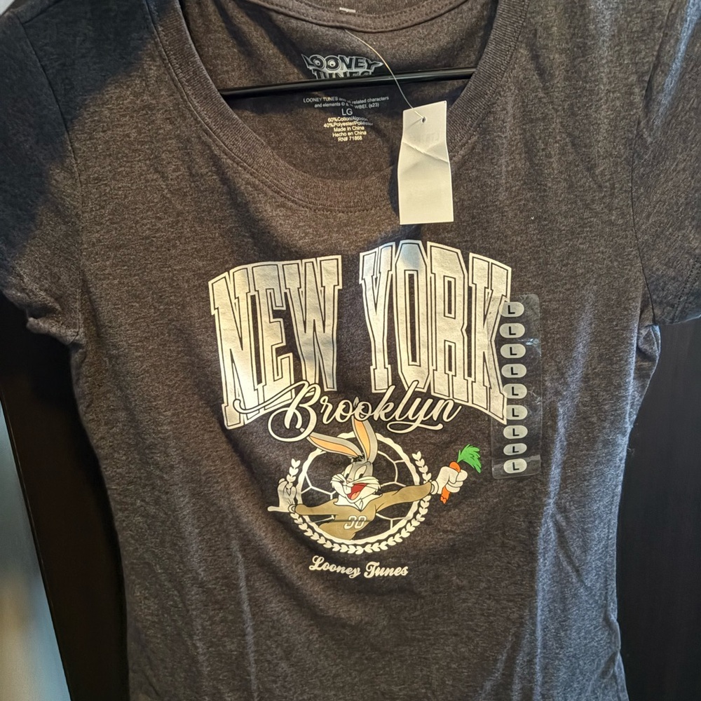 Warner Bros. New York Brooklyn Gray Graphic Tee